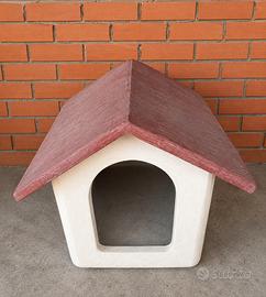 casetta per cani in cemento  alta 80cm