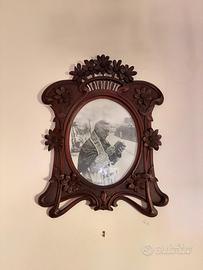Portafoto antico in legno