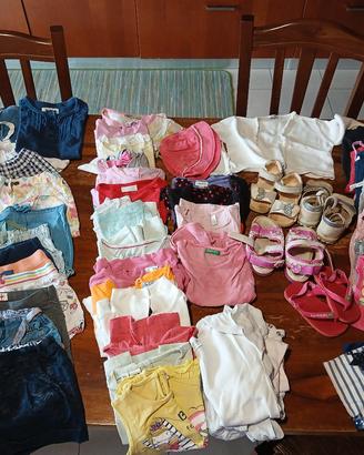 lotto bimba estivo 18/24 mesi