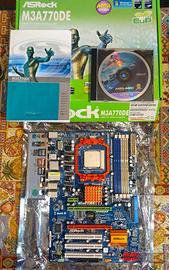 AMD B.E. 560 + Asrock M3A770DE + Scatola + manuale