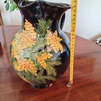 vaso ceramica vintage dipinto a mano 