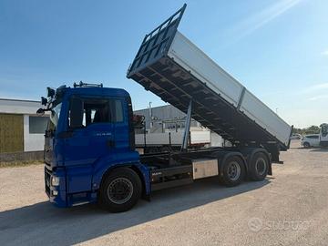 Man TGS 26.480 ribaltabile trilaterale da 6,5 mt.