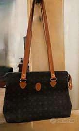 Borsa vintage Montecarlo di Filanti in pelle e can