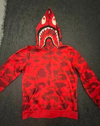 felpa bape rossa
