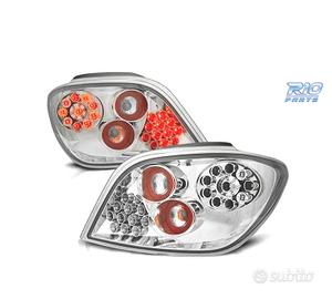 FANALI PER PEUGEOT 307 01-07 LED FONDO CROMATO