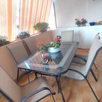 tavolo da giardino con poltrone