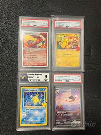 Carte pokemon gradate