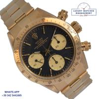 ROLEX Cosmograph 6265 Daytona black dial gold 1985