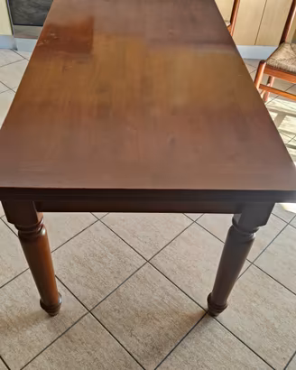 tavolo cucina più sei sedie impagliate