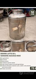 Bidone inox 50L Sansone