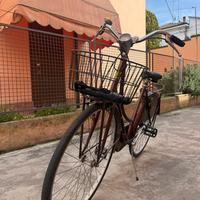 Bici Graziella con cestino dinamo e catena