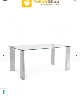 tavolo in vetro soggiorno / cucina elegante