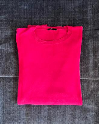 Maglione girocollo Sisley fucsia/rosa acceso – XL