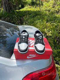 Nike Dunk Low Bianco Nero Panna Sneakers EU38