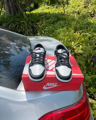 Nike Dunk Low Bianco Nero Panna Sneakers EU38