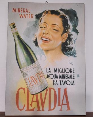 Arte pubblicitaria - F. Mairani "Acqua Claudia"