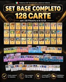 set regular Pokemon 30 anniversario 