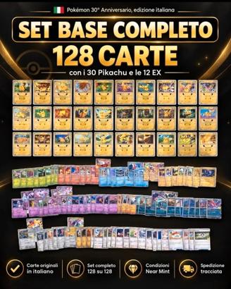 set regular Pokemon 30 anniversario 