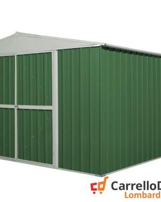 Box prefabbricato in acciaio 360x430cm verde
