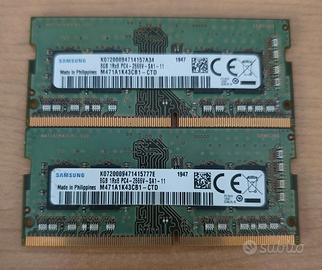 RAM notebook portatile 16GB (8 x 2) Samsung