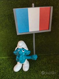 40208 Raro Puffo con bandiera