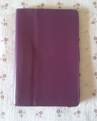 Cover custodia a libro ecopelle viola tablet ebook