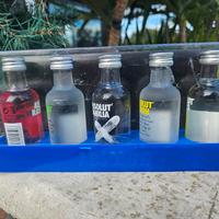 5 mignon absolut vodka in teca