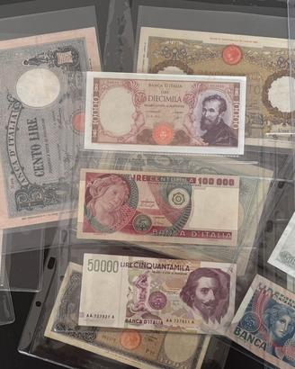 Collezione 20 banconote Italiane rare e periziate