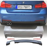 PARAURTI POSTERIORE BMW F30 LOOK M DOPPIA USCITA