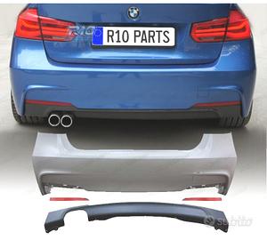 PARAURTI POSTERIORE BMW F30 LOOK M DOPPIA USCITA