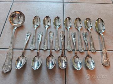 Set da 12 posate placcato argento AR 800 anni 60