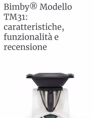 Robot da cucina Bimby TM31