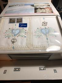 Lenzuola, tovaglia, asciugamani con pizzo Tombolo