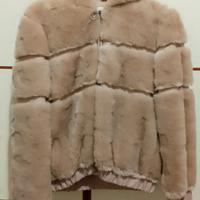 giubbotto ragazza in pelliccia ecologica 