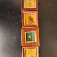 quadretti artigianali in foglia d'oro 