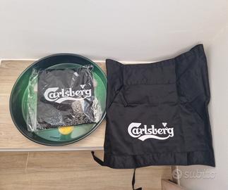 set grembiule corto + vassoio Carlsberg