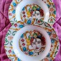 2 piatti Caltagirone melamina NUOVI