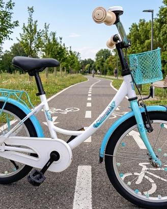 Bicicletta bimba 18 pollici Vermont con cestino
