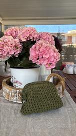 Mini Borsa Clutch fatta a mano in Uncinetto