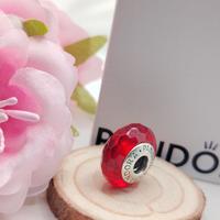Charm originale pandora murano rosso argento 925