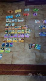 Carte Pokemon 88 pezzi 