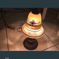 Lampada vintage vetro soffiato