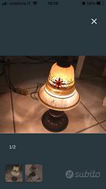 Lampada vintage vetro soffiato
