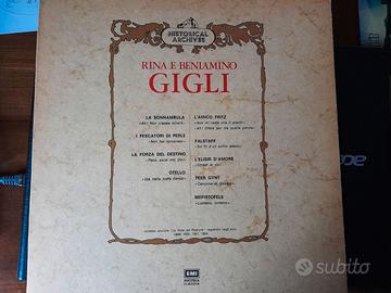 Vinile LP 33 giri Rina e Beniamino Gigli 1948-54