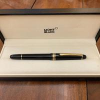 Montblanc Meisterstuck stilografica nero e oro