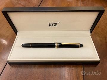 Montblanc Meisterstuck stilografica nero e oro