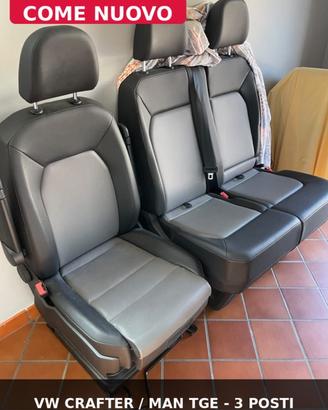 Sedili VW CRAFTER 3 POSTI COME NUOVI