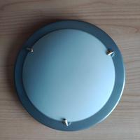 Lampadario plafoniera lamiera e vetro