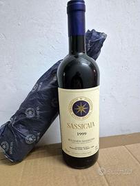 Bottiglia vino Sassicaia 1999