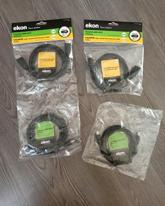 Ekon cavo antenna M/F 180cm + cavo HDMI 150cm